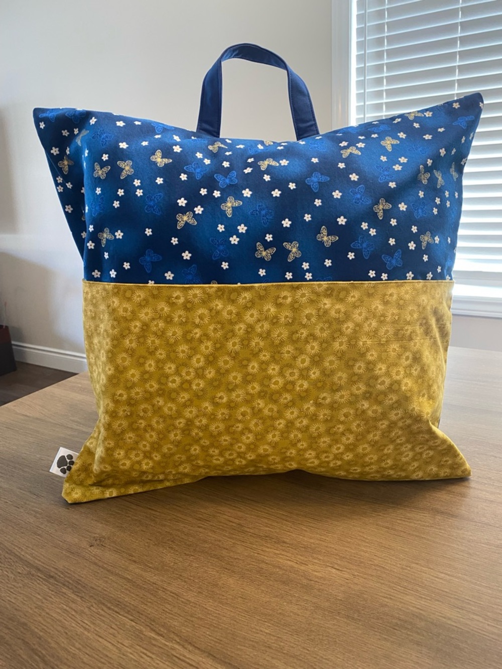 Handmade Kids Reading Pillow with Book Pocket